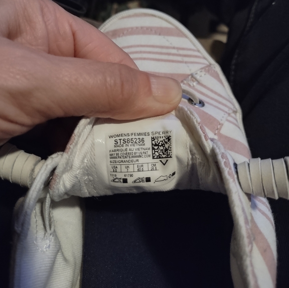 Sperry Women's Seacycle Crest Vibe Striped Rose Sneaker Size 9.5 - Picture 8 of 9